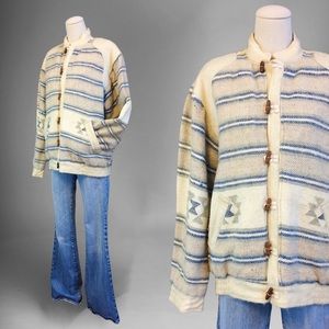 Vtg Southwestern Wool Jacket